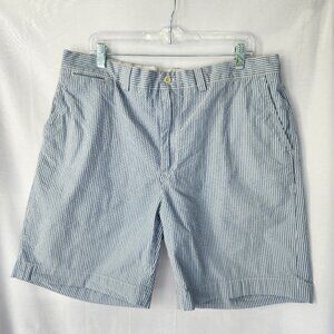 Polo by Ralph Lauren Blue & White Seersucker Shorts